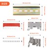 SRJQXH DIN Rail Terminal Block, DIN Rail, Feed-Through Terminal, Flame