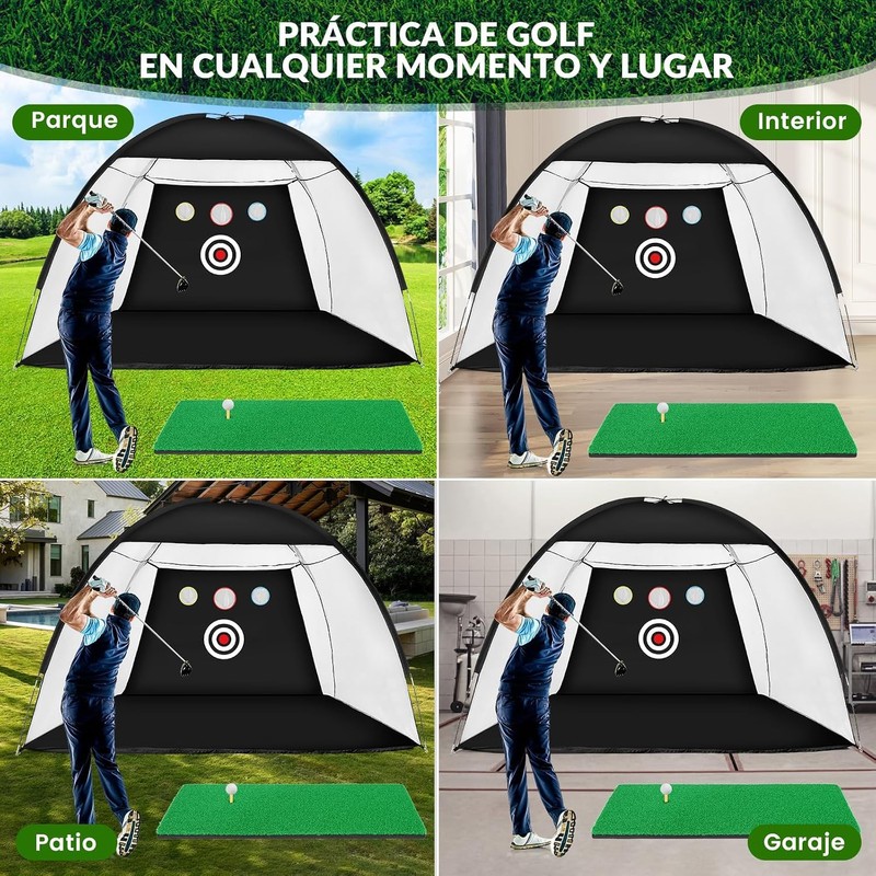 Rabbitstorm Red de Golf, con Tapete de Césped, 300 *