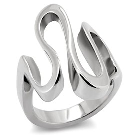 YourJewelleryBox Designer Swirl Ever Lasting Womens Ring Stainless Steel Not Tarnish Size N Stk152Pb