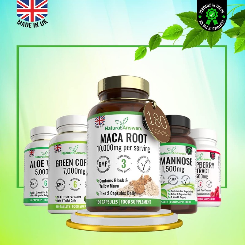 180 Maca Root Capsules - (3 Months Supply) Vegan 10,000mg