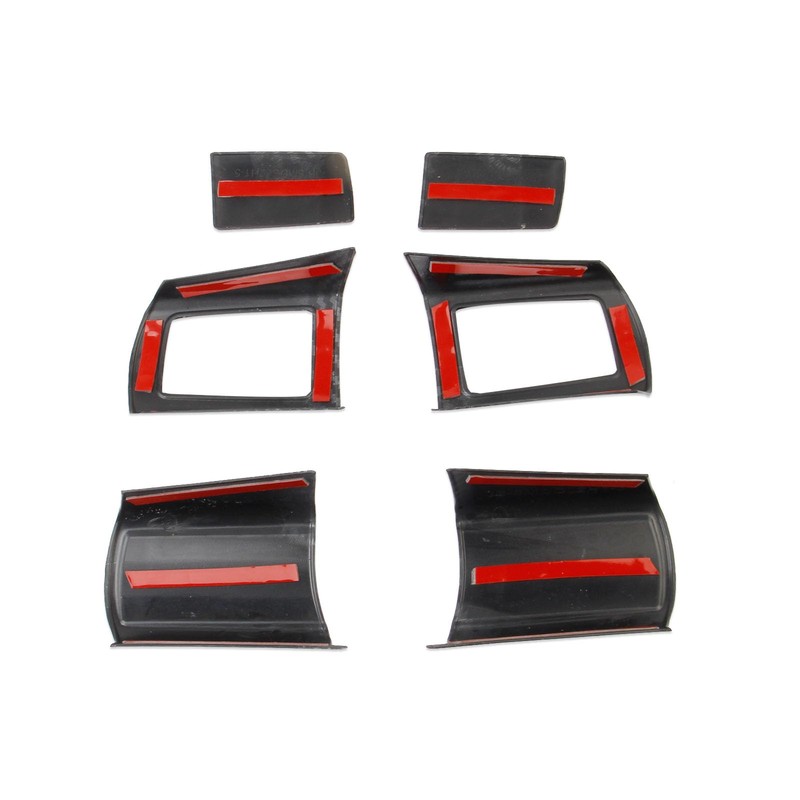 Korlot Carbon Fiber Style Steering Wheel Trim Accessories for 2008-2010