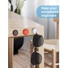 MOUGIGI 12 PCS Colorful Sunglasses Holder Wall Hanging Glasses Organizer