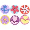 NUOBESTY 6pcs Painting Sponge Stamps Creative Flower Round Sponge Seals