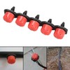 300Pcs Adjustable Irrigation Drippers, 1/4inch 8 Hole Micro Flow Drip