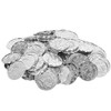 Beistle 100 Piece Embossed Plastic Coins For Western Decorations, Casino