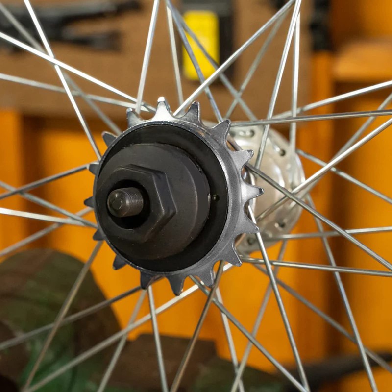 Hycline Single Speed Bicycle Freewheel 16T, Bike Freewheel-BLACK-SILVER