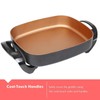 Caynel Professional Non-stick Copper Electric Skillet Jumbo, Deep Dish with
