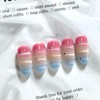 Magnetic Barcode Handmade Nail Tips - Mini Coffin / 자석