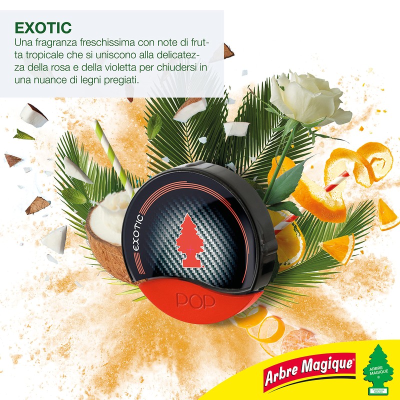 Arbre Magique Mono Auto-Lufterfrischer, exotischer Duft, verlängert bis zu 7