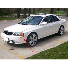 DEPO 2000-2001 Lincoln LS w/ Sport Package Smoke Front Bumper Side Marker Light