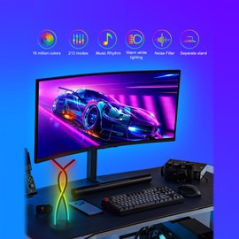 Smart Bedroom Bedside Lamp Tabletop Desk Lamp with APP and Remote Control  Versatile Lighting Solution for Home and Office