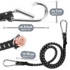 com-four® 3 x Rubber Tensioners - Luggage Tensioners with White