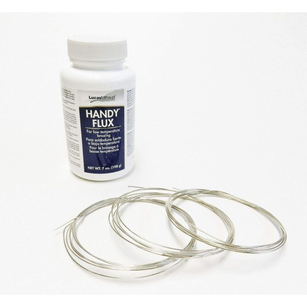 Silver Solder Wire & Handy Flux Jewelry Soldering 5 DWT
