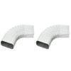 AMERIMAX HOME PRODUCTS 33065 2x3 Galvanized B Elbow, White (Тwo