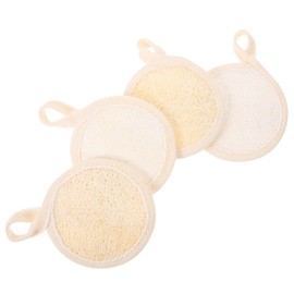 Baluue 3sets Exfoliating Face Scrub Pad Face Skin Scrubber Gentle Loofah Buffer Facial Exfoliator 4pcs*3