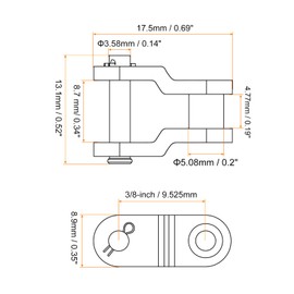 uxcell 10Pcs #35 Chain Offset Half Link Roller, 3/8" Pitch Carbon Steel, Standard Chain End Connector Split Links for 06C Chain