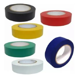 10 Rollos Cinta Aislante PVC Multicolor 10m x 19mm Alta Resistencia