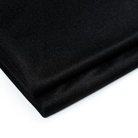 MDS - Paquete de 5 yardas de tela de gasa transparente para bodas, ceremonias, recepciones, guirnaldas y telón de fondo, 60 pulgadas de ancho, tela multiusos, color negro