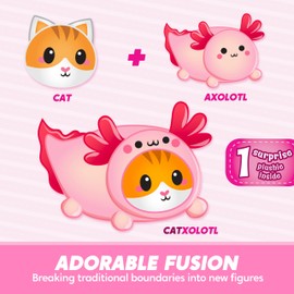 JOYIN Axolotl Plush Toy, Kawaii Axolotl Cat Plush Toy, 11" Soft Plushie, Cute Stuffed Animal Pillow for Kids and Adults, Birthday Gift for Boys and Girls (Catxolotl)