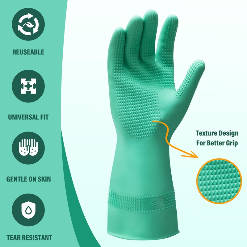 SUPPORTSMART Donning Gloves for Compression Stockings - Enhanced Grip, Tear-Resistant,