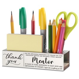 Thank You Motivational Gift for Mentor, Appreciation Gift for Mentors Coaches Advisors, Inspirational Retirement Leaving Farewell Promotion Appreciation Recognition Office Pencil Holder TBZ160