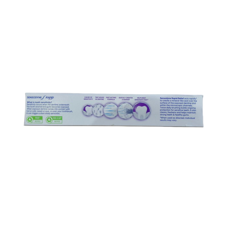 Sensodyne Sensitive Toothpaste Rapid Relief - 80 gm Pack of