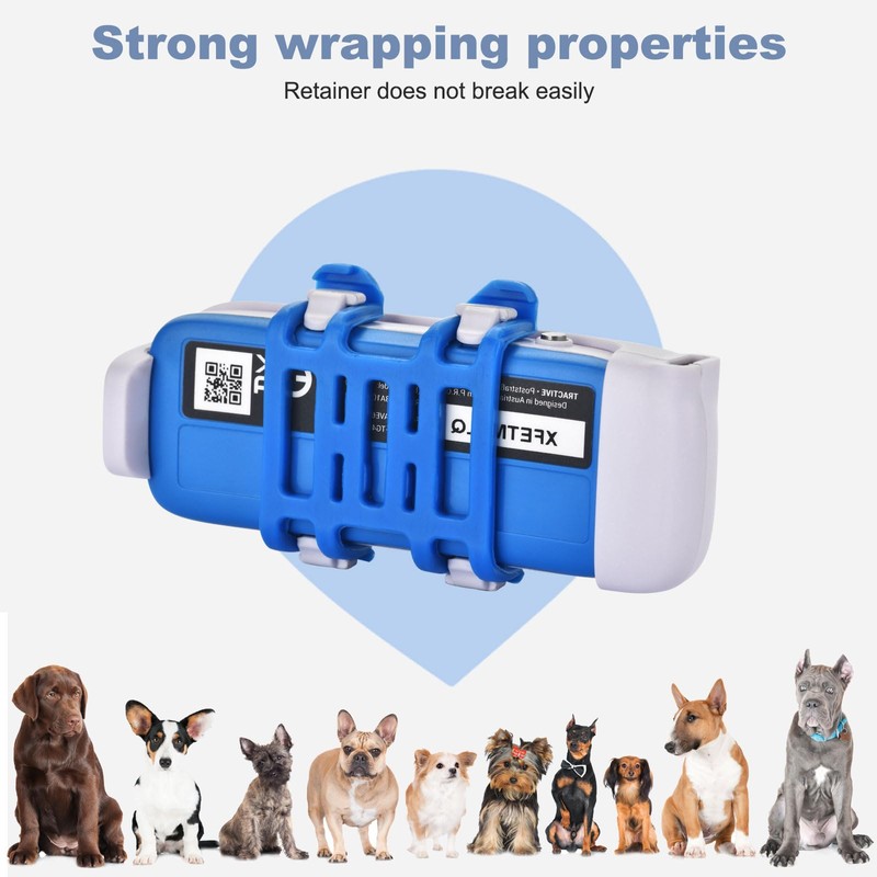 SGEOYPIL GPS Tracker for Dogs Rubber Clip Compatible with Tractive