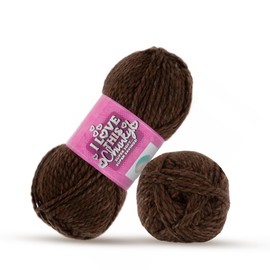 I Love This Yarn 5 - Bulky Yarn for Crocheting & Knitting – 109 Yards of Acrylic Yarn for Crocheting Blankets, Hats, & More – Craft Supplies for Handcrafting Accessories, Heathered Brown