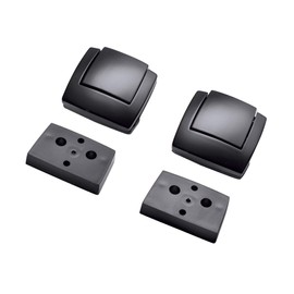 YYMOTO Motorcycle Tour Pack Pak Latch Spacers for Harley Touring Electra Road Glide Classic Ultra Limited FLHT FLHTC FLHTCU Police FLHTP FLHTCUSE8 1980-2013 Black