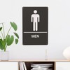 2-Pcs Men Women Unisex Restroom Restaurant Bathroom Metal Signs-8x12 Inch
