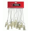 HENBRANDT 12 Glow in the Dark Sports Whistles with Lanyards