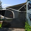 SHADEPLUS RV Awning Side Shade 9'X7',Black Mesh RV Awning Shade