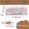 150 Pieces Wooden Thumbtacks Decorative Push Pins Marker Pen for
