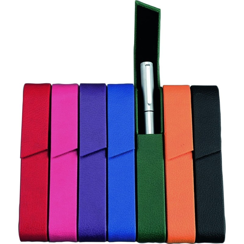 Alassio Rivoli 2654 Writing Instrument Case Imitation Leather Orange Approx.