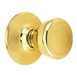 Design House 783183 Tulip Dummy Door Knob Polished Brass