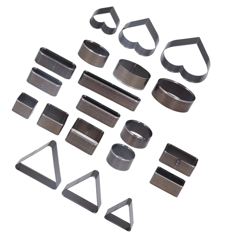 20PCS Leather Die Cutter Round Quadrate Hearts Leather Cutting Dies