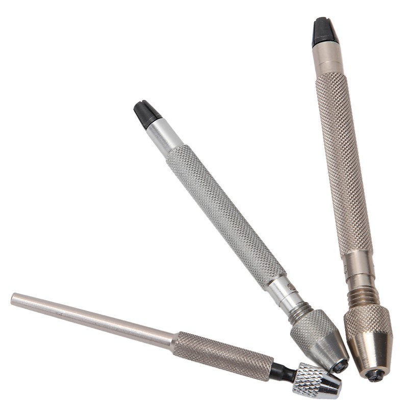 3pcs Professional Pin Vise Hand Drill Set Watch Repair Tool