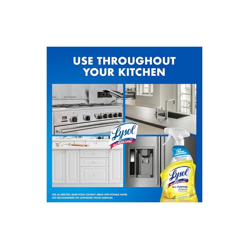 Lysol All Purpose Cleaner Spray, Multi-Purpose Disinfecting Spray, Kitchen &