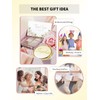 Getinbulk Compact Mirror for Purse, Double-Sided 1X/2X Magnifying Metal Pocket