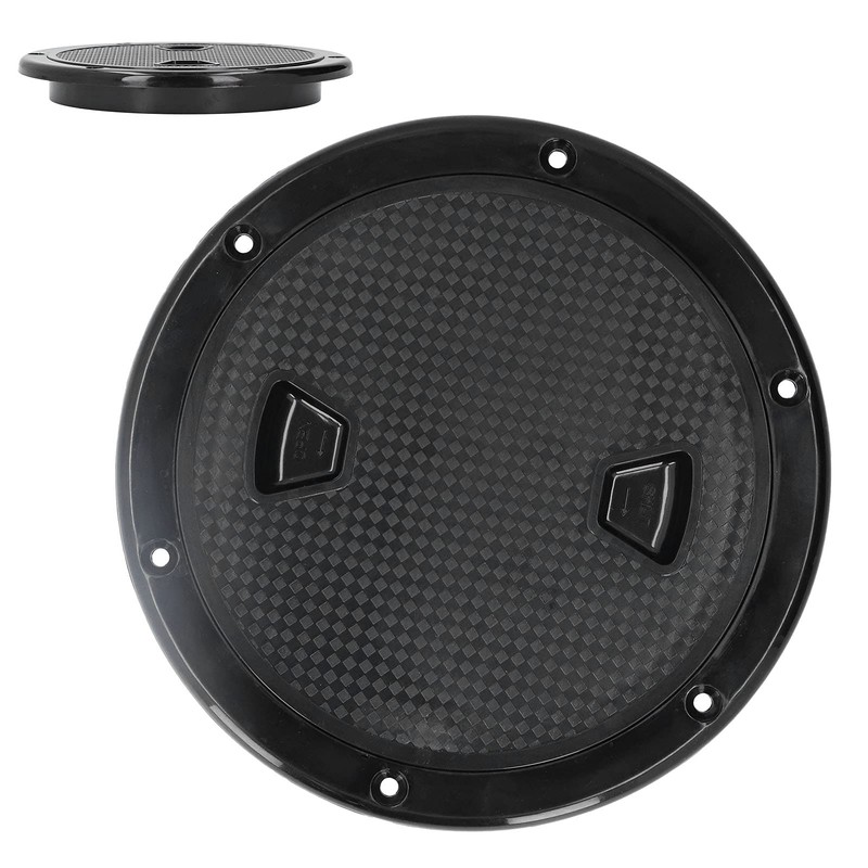 Boat Deck Plate, 6 Inch Waterproof Non-Slip Round Durable Boat
