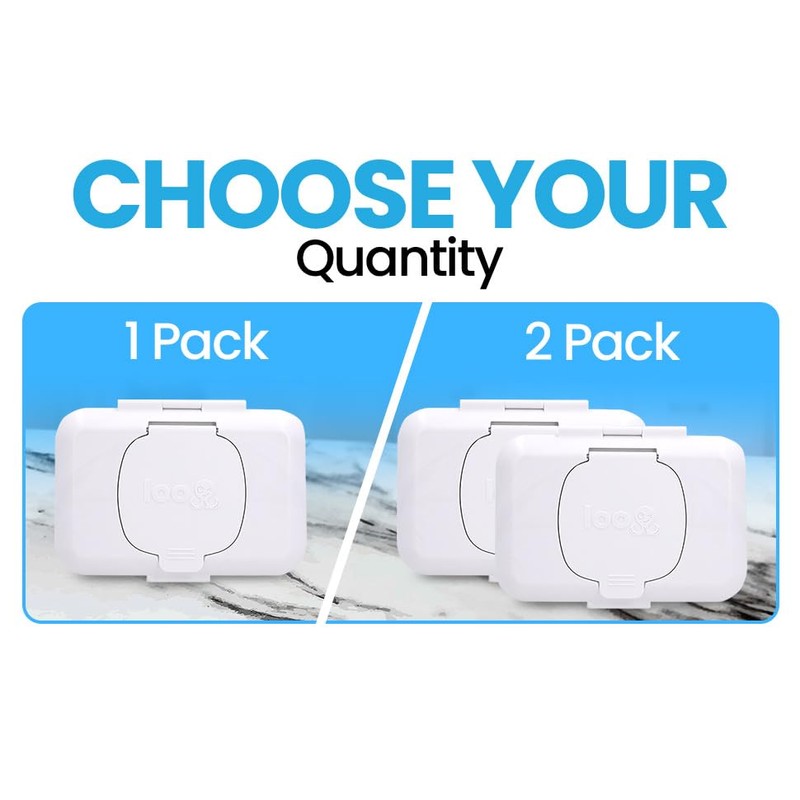 Loo Discreet Flushable Wipes Dispenser with No-Drill Suction Mount -
