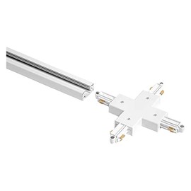 LEDVANCE TRACKLIGHT Optional White Cross Connector for Connecting Four Track Rails Meeting at One Point Modern Loft Style Design for Different Arrangements