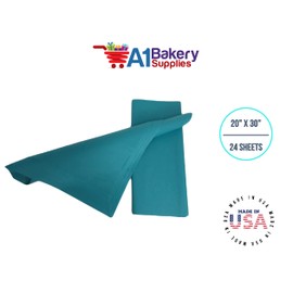 Caribbean Teal Gift Wrapping Tissue Paper 20x30 24 Pack by A1 Bakery Supplies