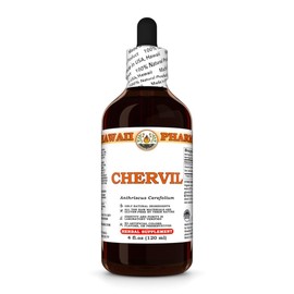 Chervil (Anthriscus Cerefolium) Dry Leaf Tincture, Made in Hawaii, All Natural, Vegan, Pure Liquid Extract - 4 fl.oz