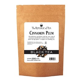 The Republic of Tea Cinnamon Plum Black Full-Leaf Tea, 1 Pound / 200 Cups
