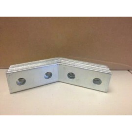Generic 4-Hole 45° Open Corner Angle Fitting Unistrut Channel #467945 P2265 Zinc / EG - 5