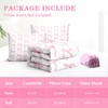 Nesker Twin Zipper Bedding, Ribbon Bow Knot Zipper Bedding Sets