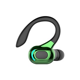 Bluetooth Headset mit Mikrofon Handy Telefon Wireless Freisprech In Ear Einzeln Kopfhörer Bluetooth Kabellos Earbud mit Ohrbürgel Schnurlos Ohrhörer Freisprecheinrichtung Ohr für Business Büro Fahren
