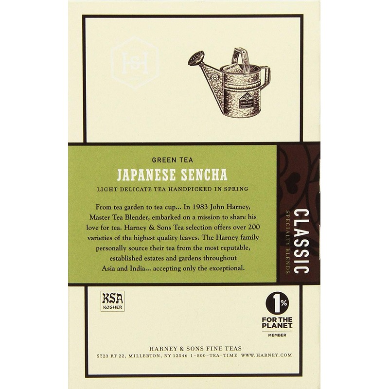 Harney & Sons Green Tea, Japanese Sencha, 20 Count (Pack