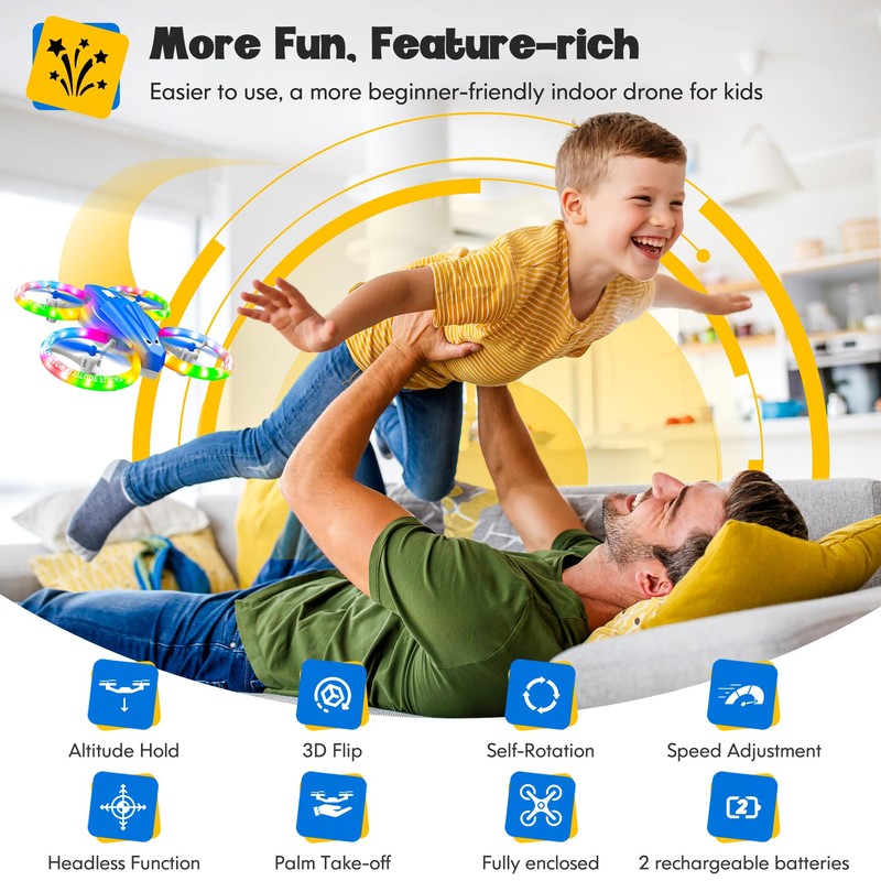 ALTITACO Drones for Kids With Cool Light, Kids Drone with